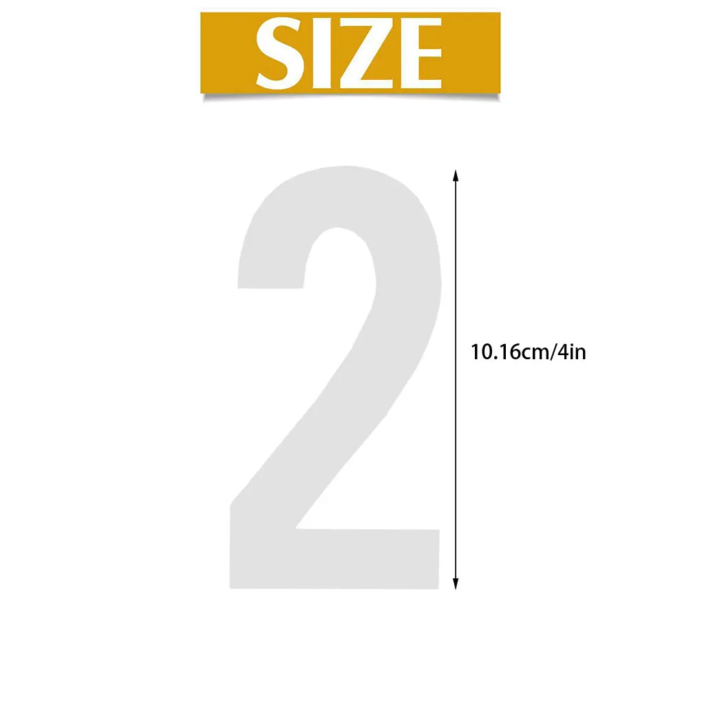 Reflective Window Stickers - Numbers & House Mailbox - Night Visibility ...