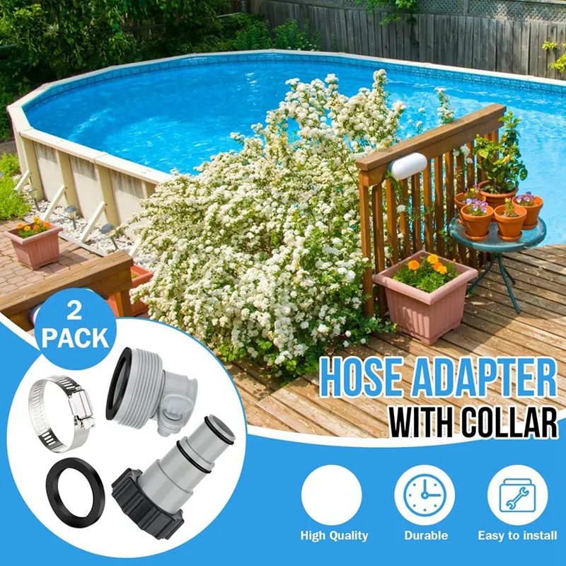 Overflow Adapter Kit Durable Type A/B Pool Overflow Drain Hose Adapter For 1.25 And 1.,5 ...