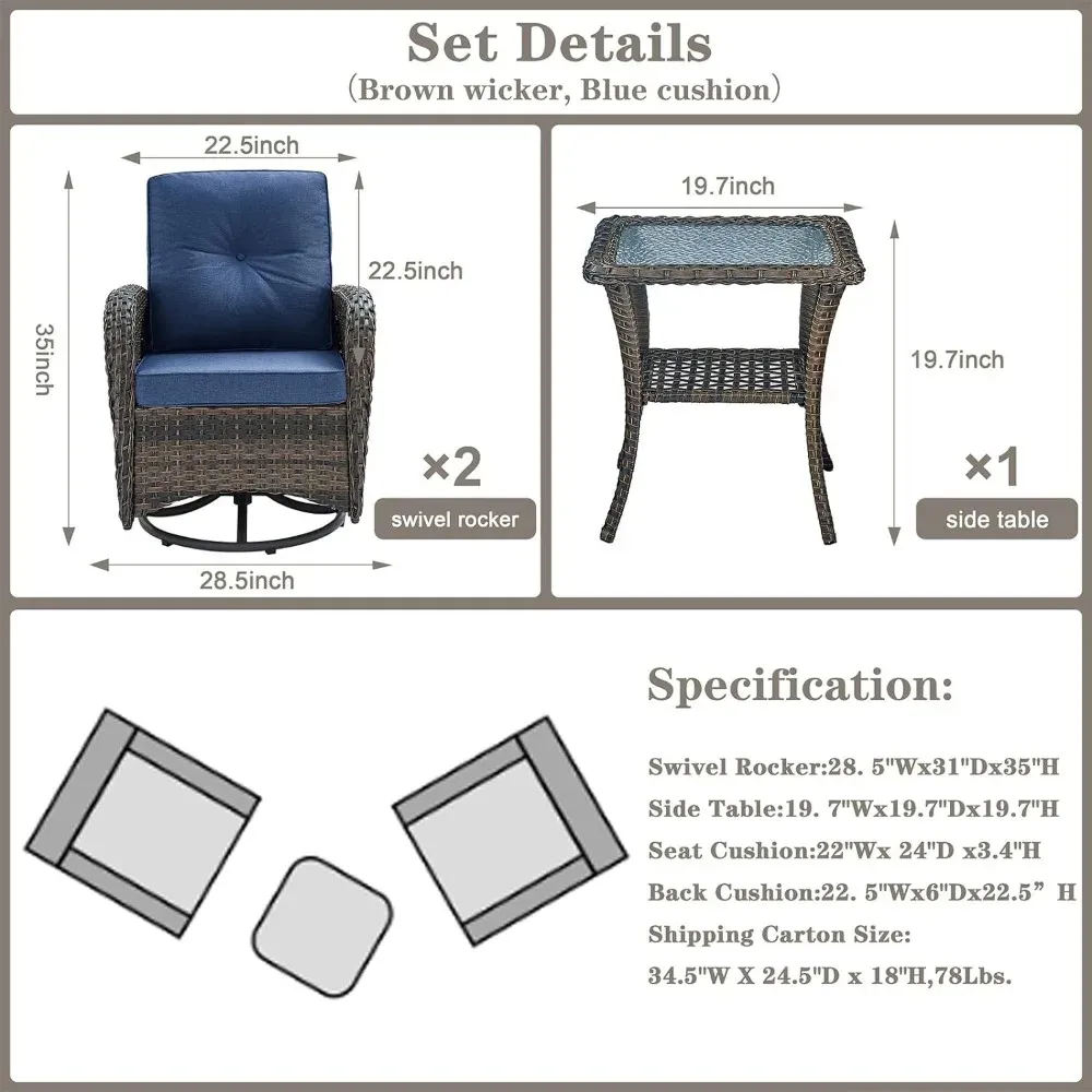 Wayfair Outdoor Wicker Chairs ECOPATIO Outdoor Swivel Patio Chairs