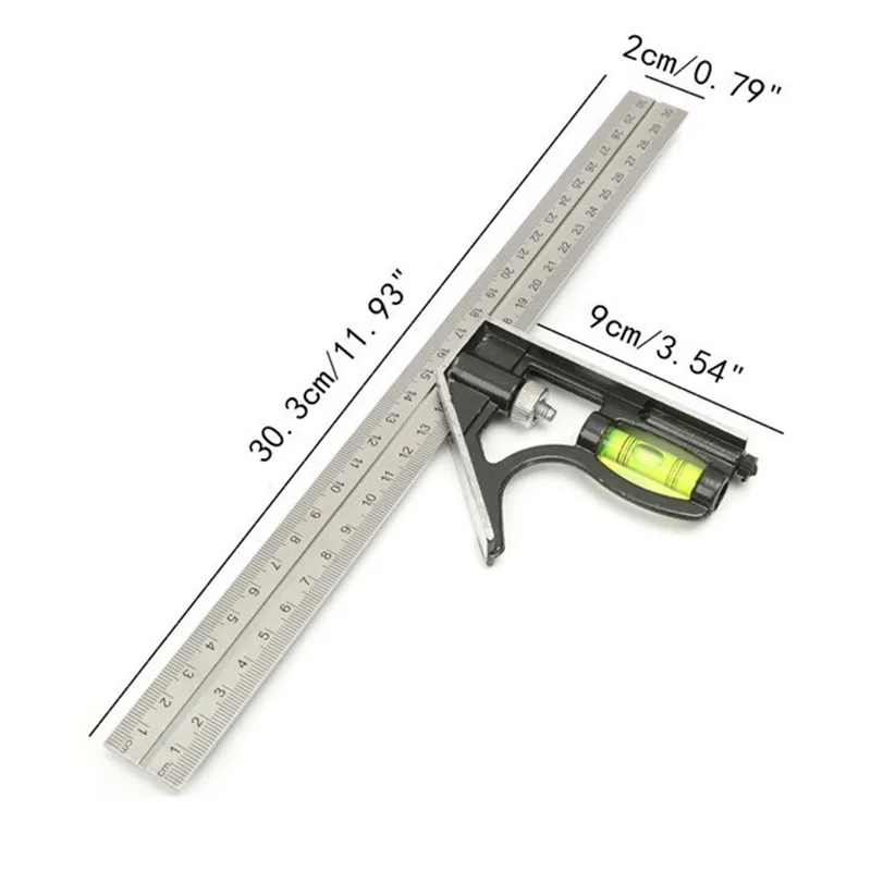 Woodworking Horizontal burton ruler speedzone - 300mm Metal Woodworking Horizontal burton ruler speedzone - 300mm Metal