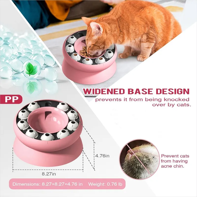 Pet Feeder Homemade Slow Feeder Bowl Cat Puzzle Feeder Slow Feeder
