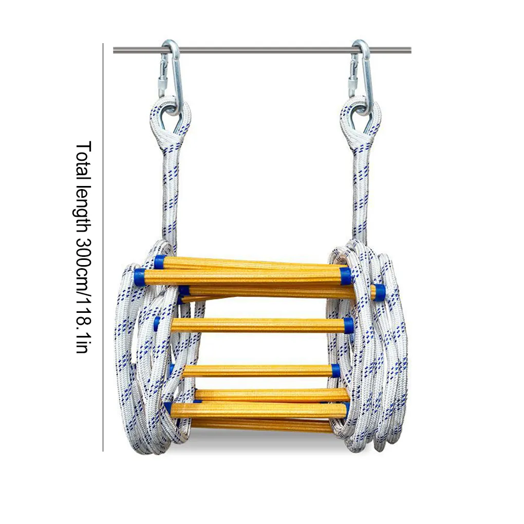 Rope Ladder,26 Feet Emergency Fire Escape Ladders Flame