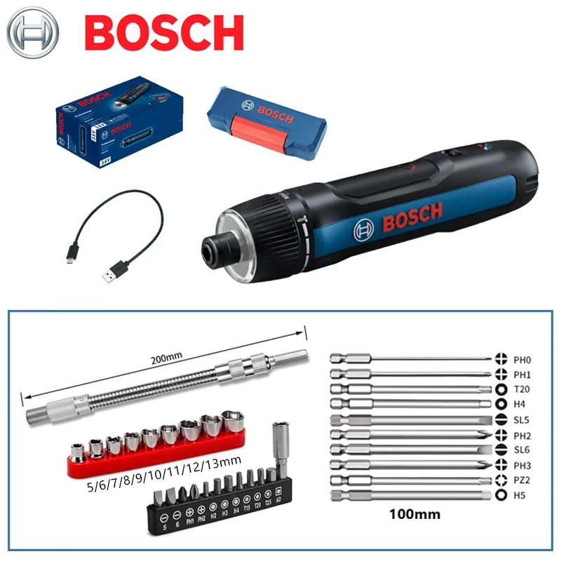 Bosch Go Intelligent Electric Screwdriver, USB, Portable