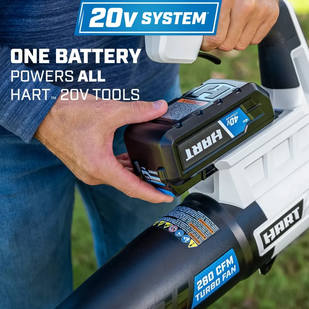 Hart cordless leaf blower top