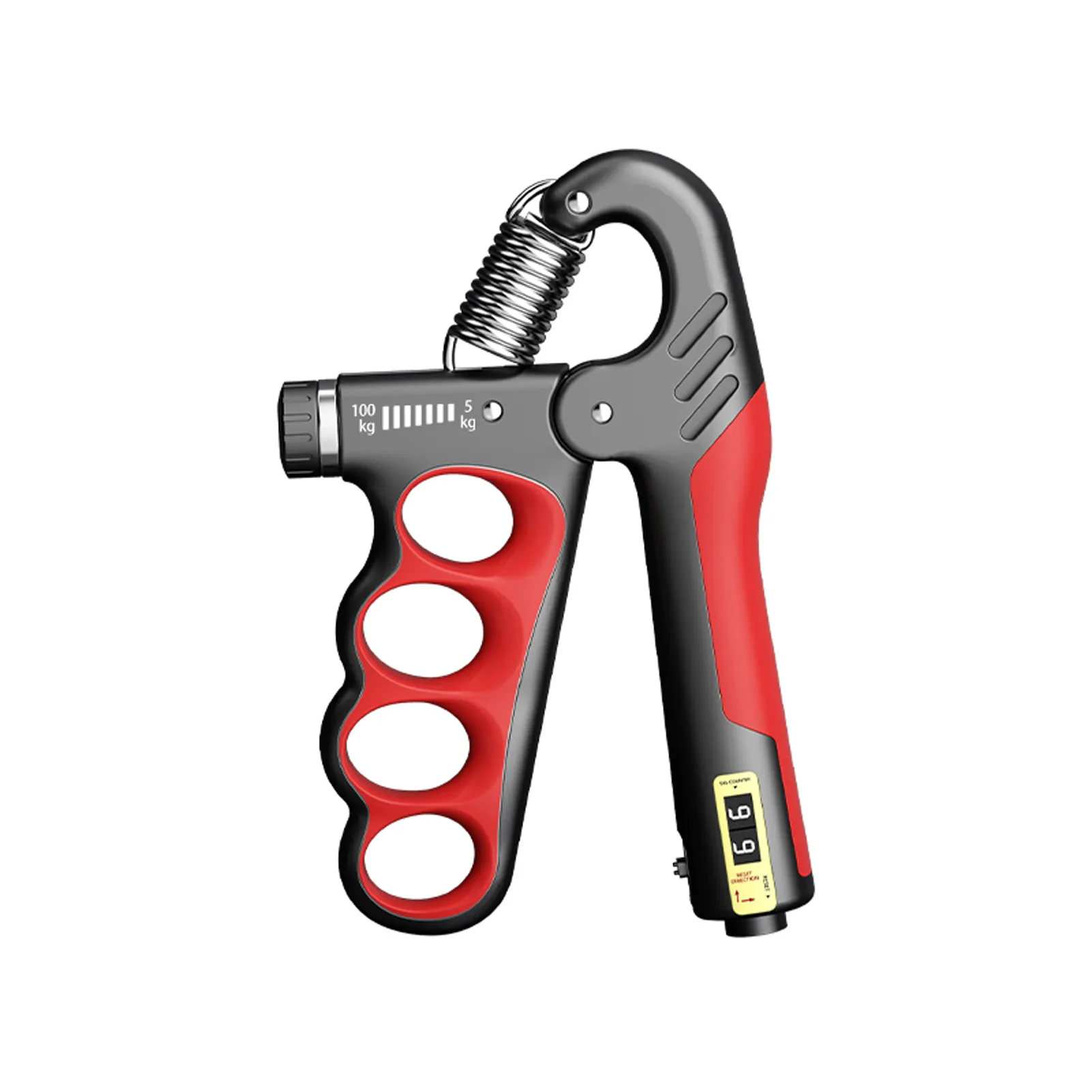DHgate Adjustable Hand Grip Strengthener 5 100kg Resistance LCD Display for Home Gym Fitness Black 2 Pack Sports Outdoors