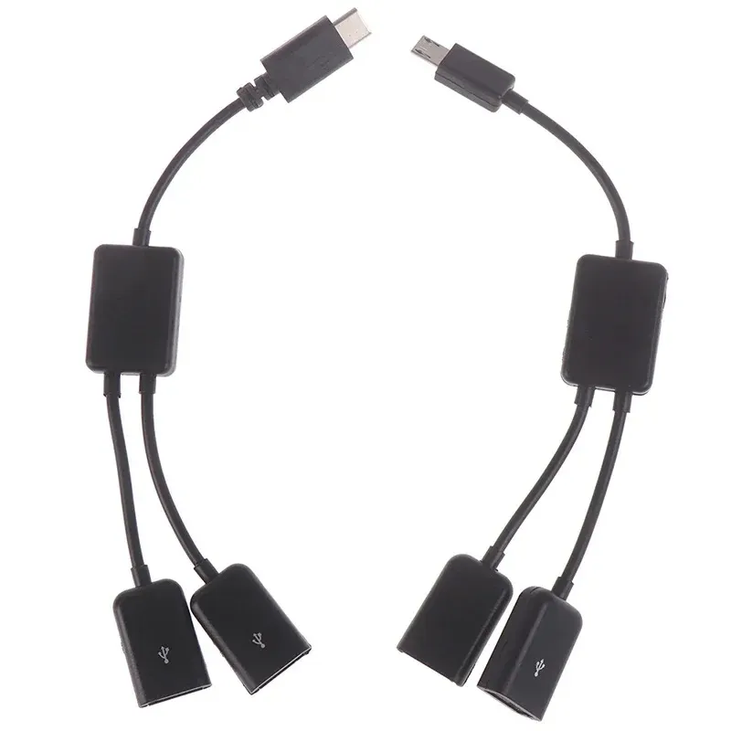 Adattatore OTG 2 In 1 Micro USB E USB-C 2.0 A USB 3.0 Femmina - Convertitore Per Smartphone, Tablet, Mouse, Chiavetta - 2 Pezzi - 3