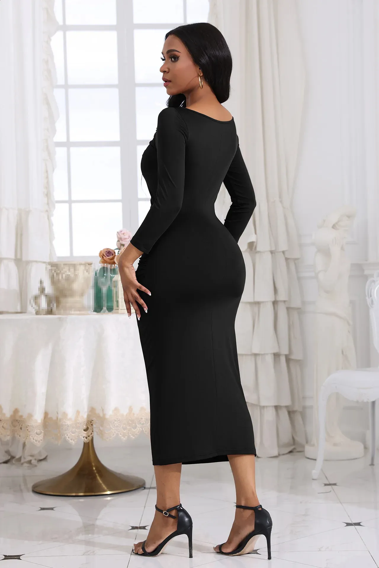 Birthday party dress for women floor-length polyester pullover short sleeve evening  dress from Dhgate Basic & Casual Dresses - price 33.02