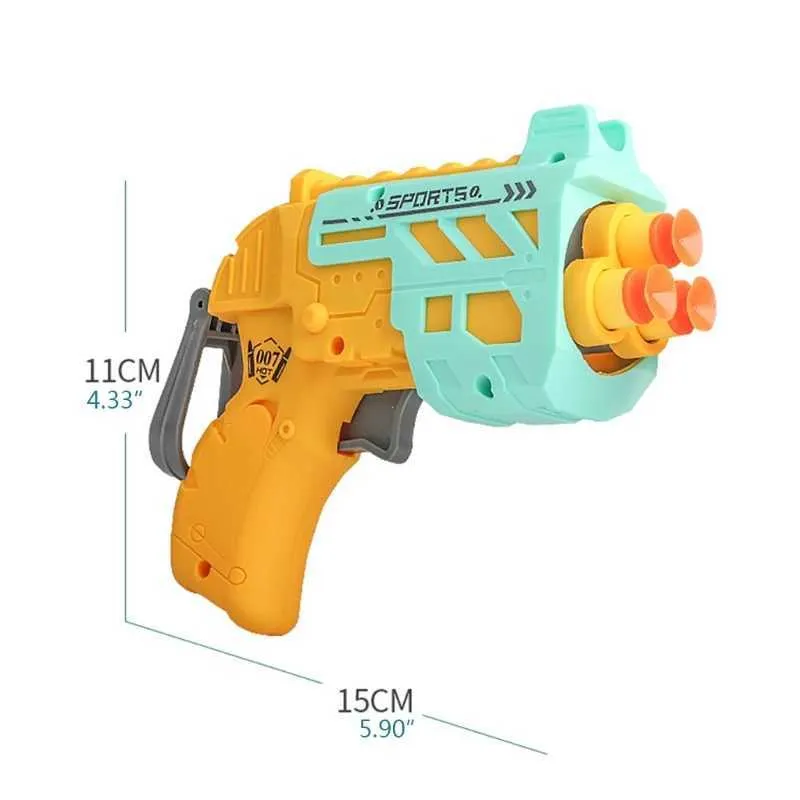 Gun Toys Manual Shooting Foam Blaster Battle Toy Guns with 5 Suction ...