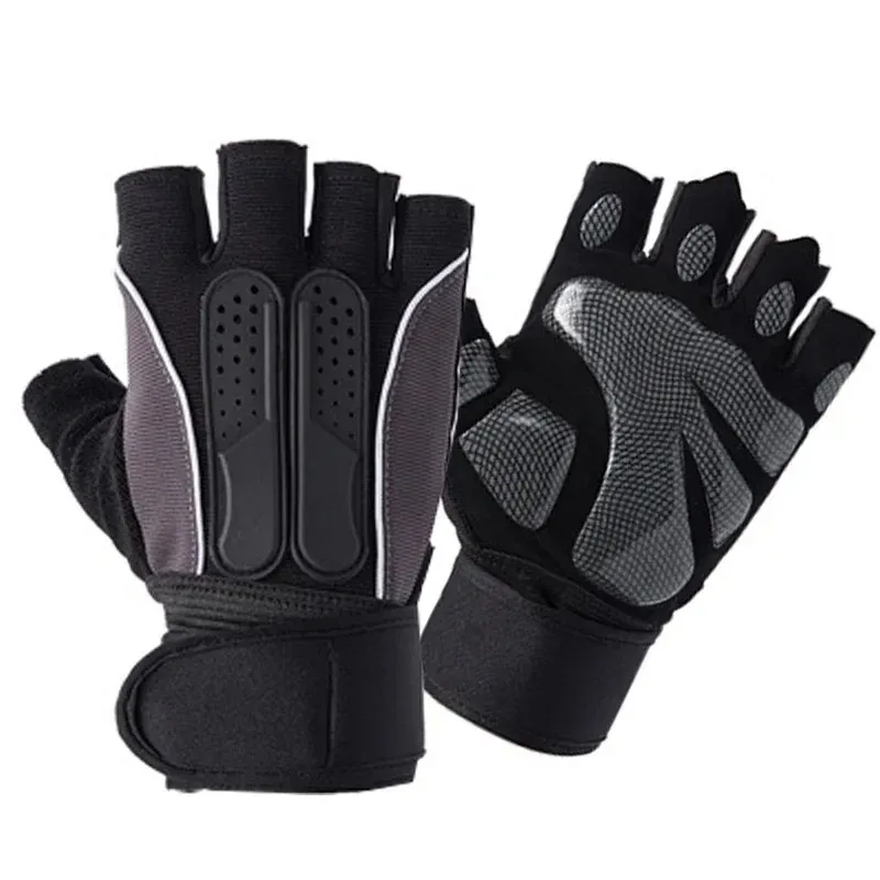 2024 Fingerless Gym Sports Gloves For Men And Women Non Slip Palm Protective And Comfortable Weightlifting Sports Gloves With Padded Wrist Covers From Yishian07 2.76 DHgate.Com