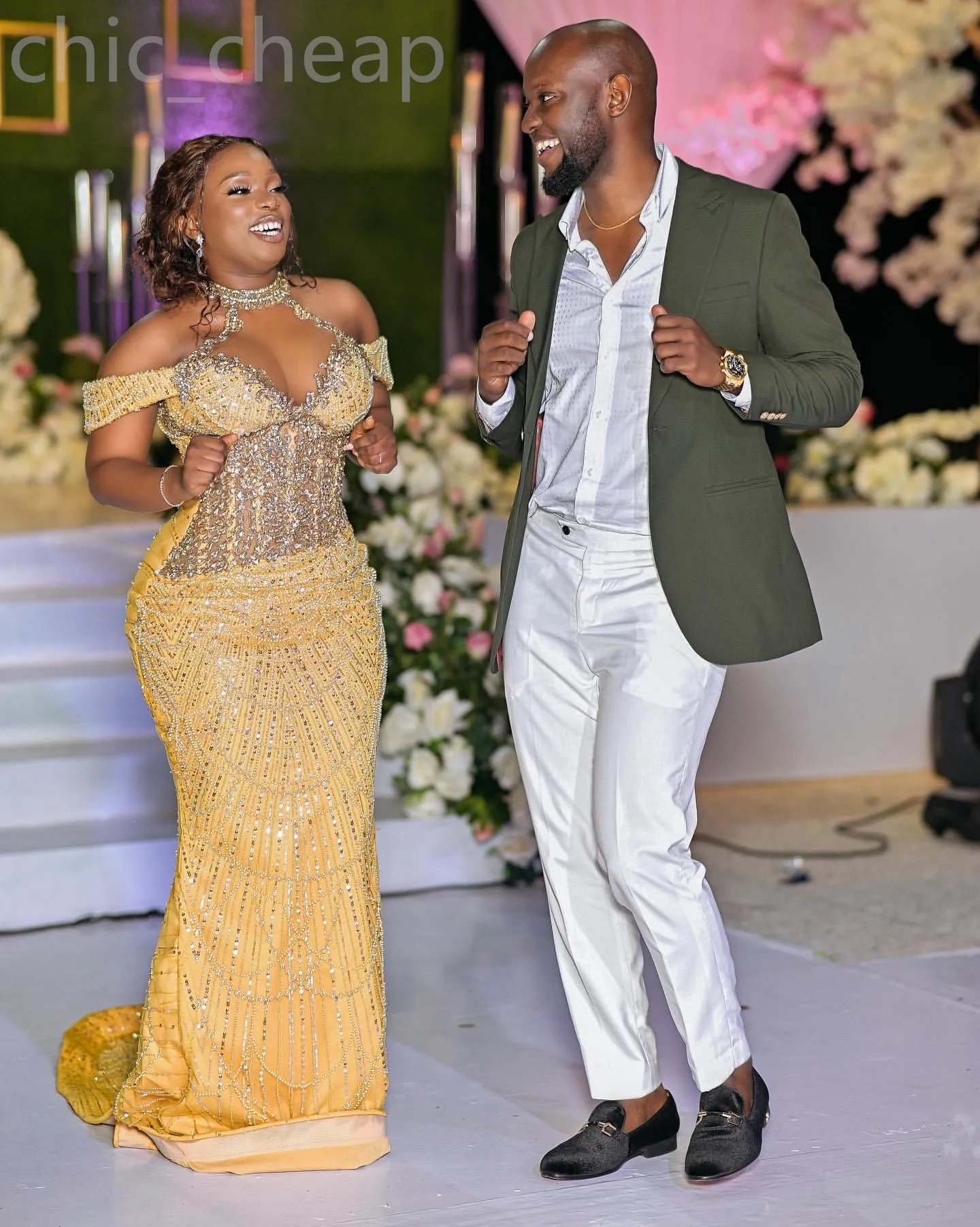 Gold dresses for 50th birthday online