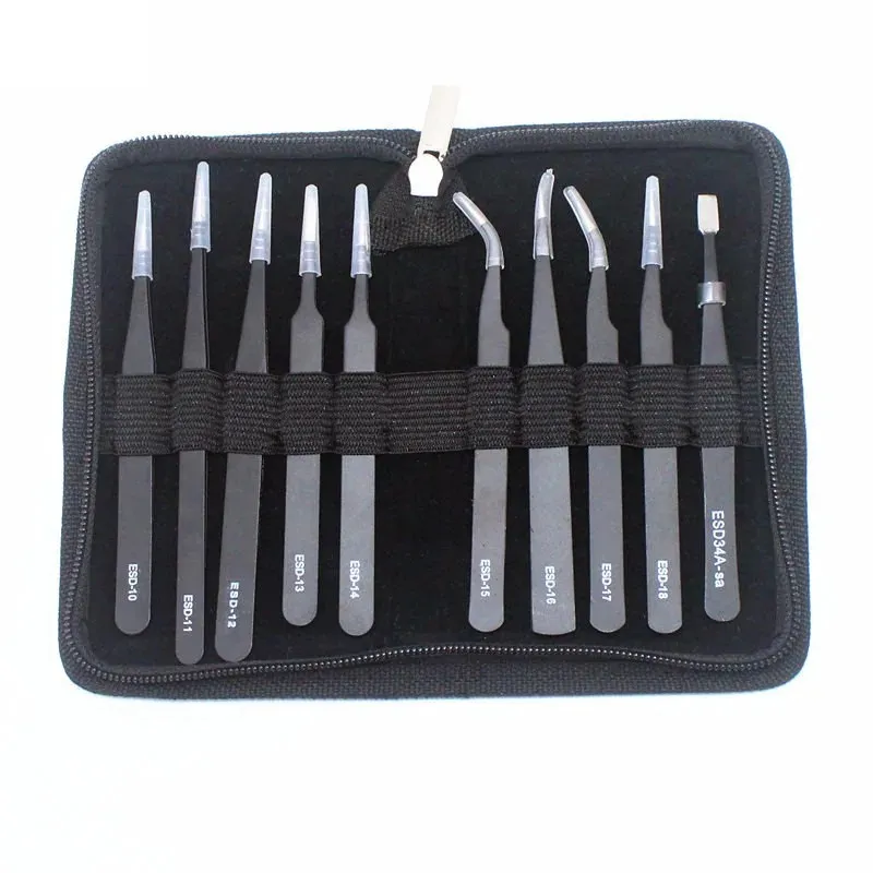 12 Pc Precision Anti-magnetic Tweezer Set 12 Pc Precision Anti-magnetic Tweezer Set