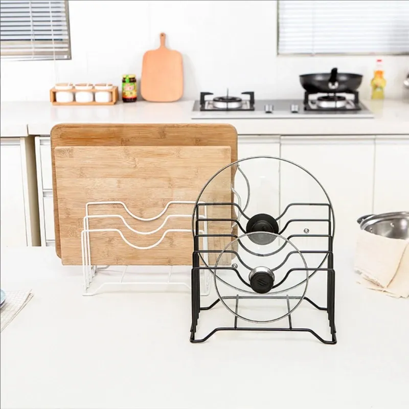 Portacoperchi Per Pensili 2 Pezzi - Organizzatore Metallico Con 3 Slot Per Coperchi - Foto 7