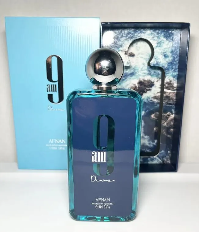 High Quality Unisex Afnan 9am Dive Perfume 100ml Eau De