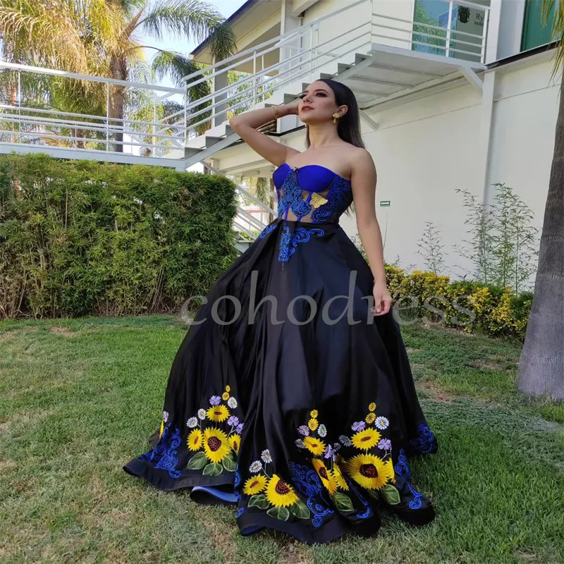 Quinceanera Dresses: Exquisite Embroidered Black Gown... From Cohodress, $162.81 | DHgate.Com Quinceanera Dresses: Exquisite Embroidered Black Gown... From Cohodress, $162.81 | DHgate.Com