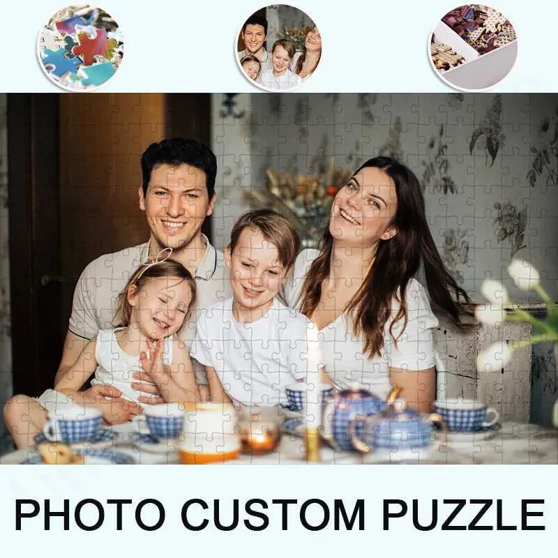 Custom Photo Puzzle - Personalized 300/500/1000 Piece Jigsaw From Your Photos