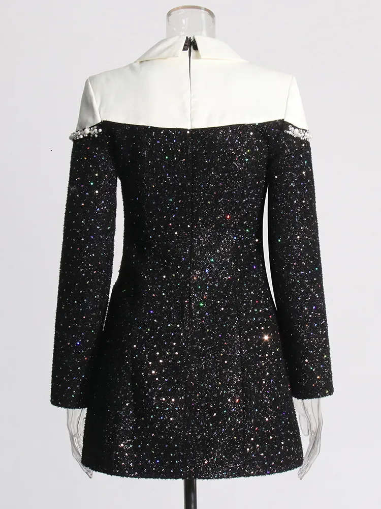 patchwork sequin dress Elegant Mareli Maxi Dress