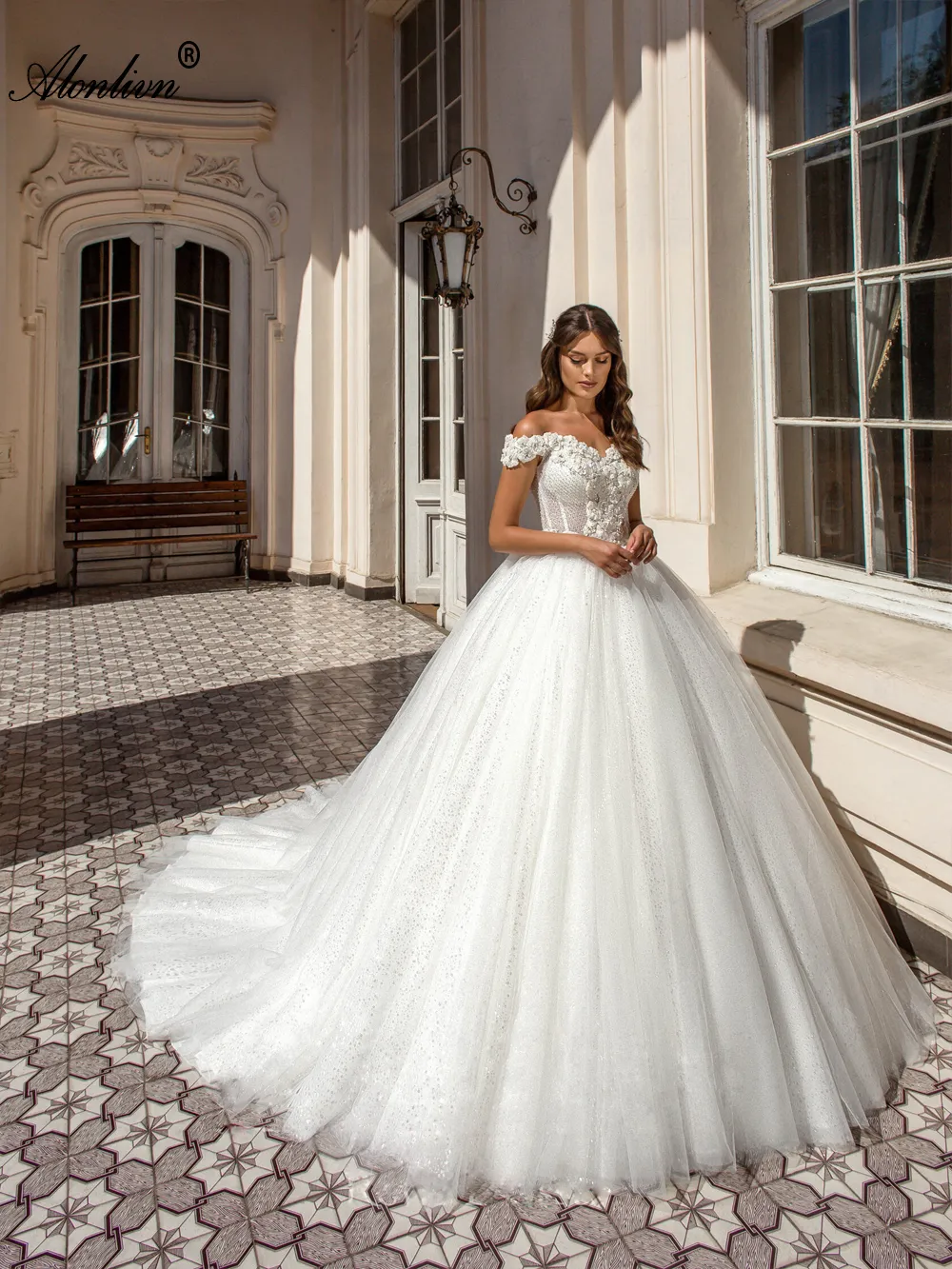 strapless open back dress Stunning Off-The-Shoulder Princess Wedding Dress Ball Gown Online