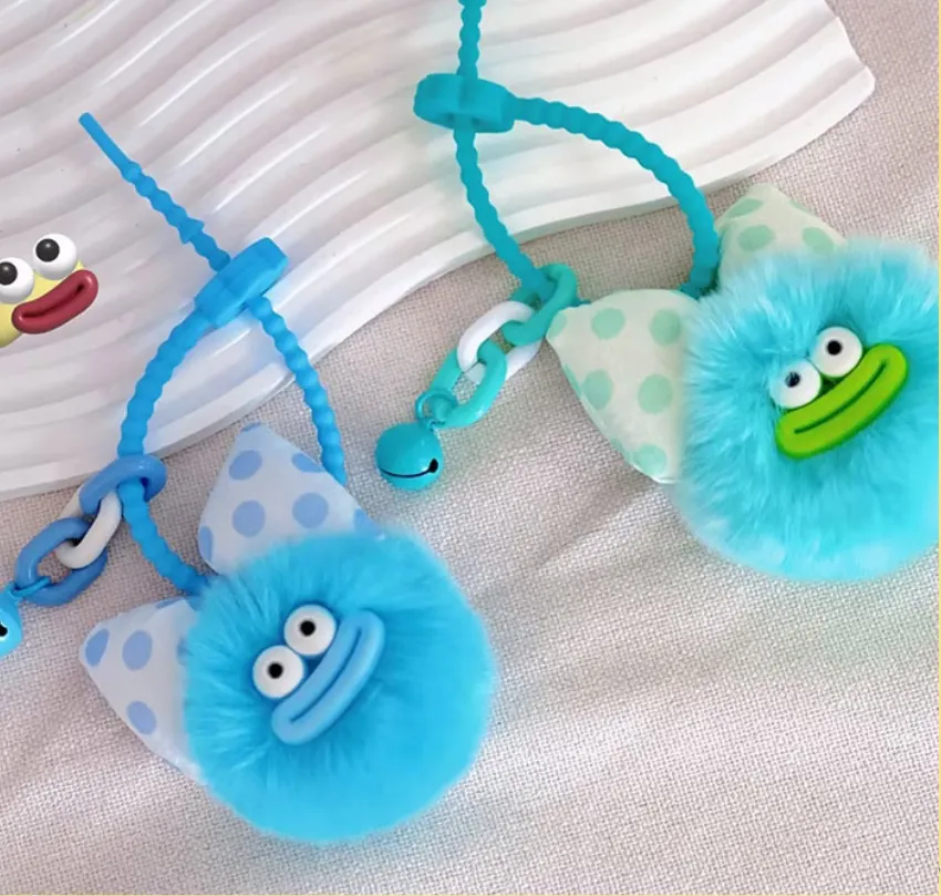 Sausage Mouth Miscellaneous Art Hair Ball Pendant Cute Keychain