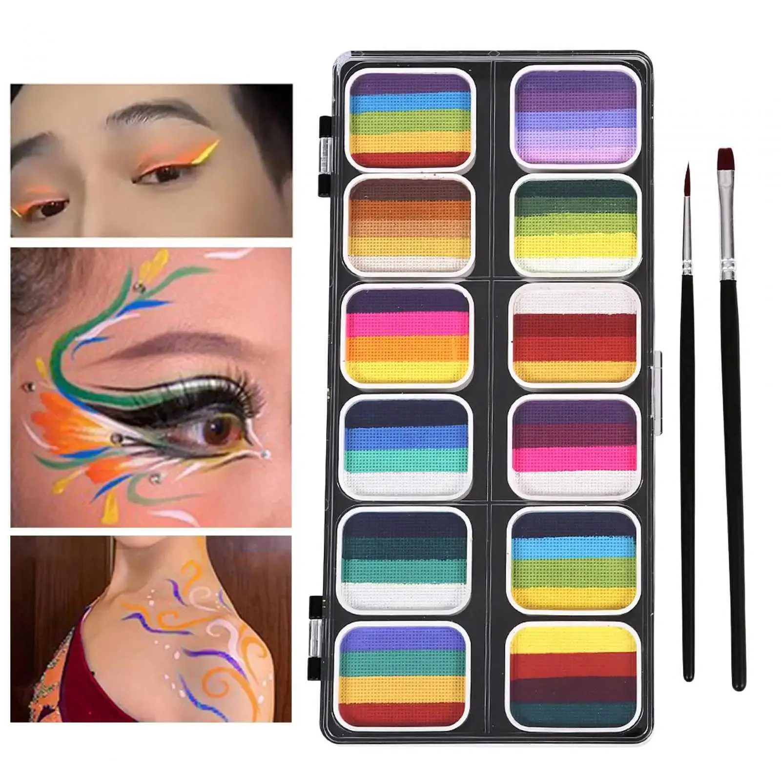 DHgate.com:Body Paint Face Paint Palette Makeup Kit 12 Water based ...
