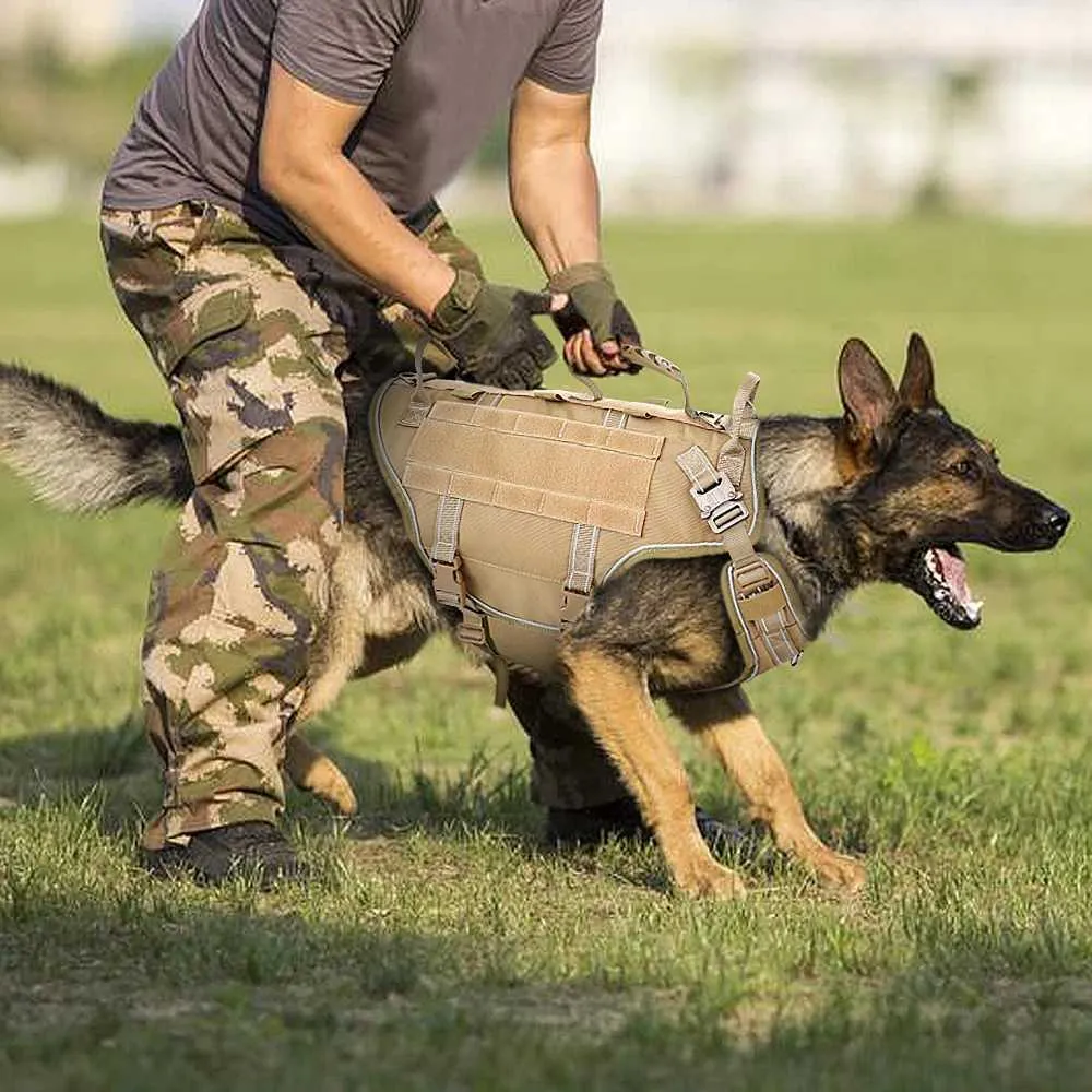 K9 Dog Training Vest German Shepherd Army Vest Multicam Dog