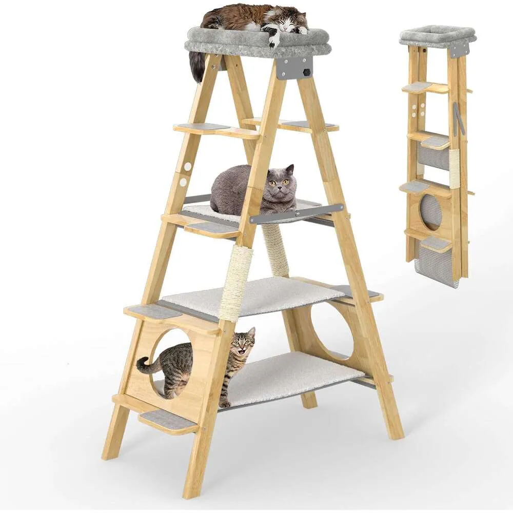 Wholesale Foldable Multi Level Cat Tower Modern Tree Design