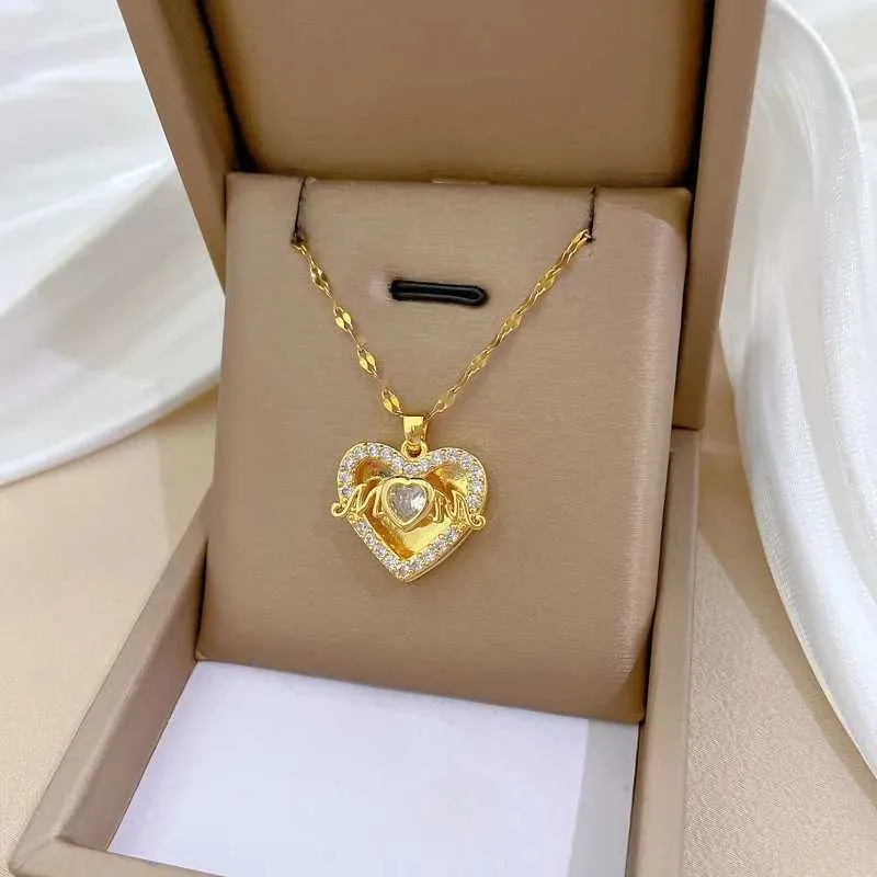 Trendige Halskette Für Damen - Wassertropfen Kristall Anhänger - Silber Schmuck Geschenk