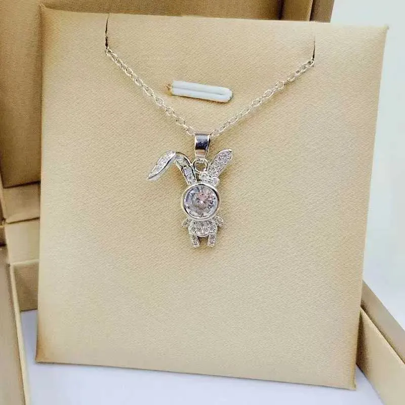 Collane Moda Carino Spazio Coniglio Collana Classico Grandi Orecchie Personalità Animale Selvaggio Catena Clavicola Ciondolo Regalo_voghion.com