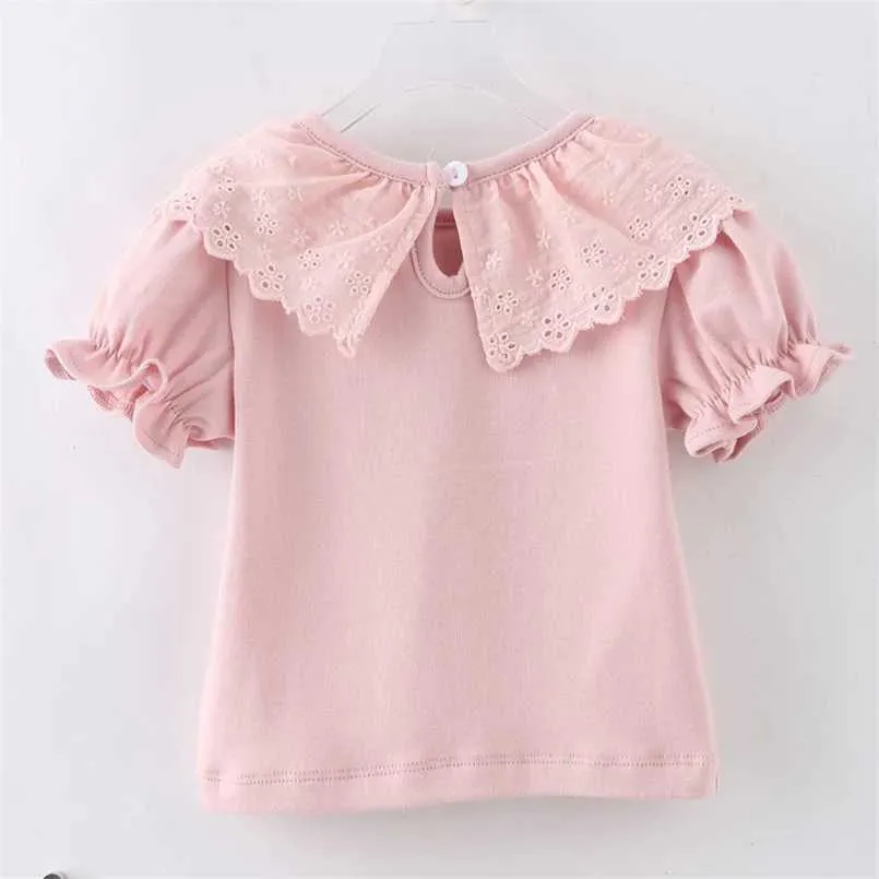 Camisa Polo Para Niño Toddler Baby Girls Ruffle Sleeve Shirts Kids