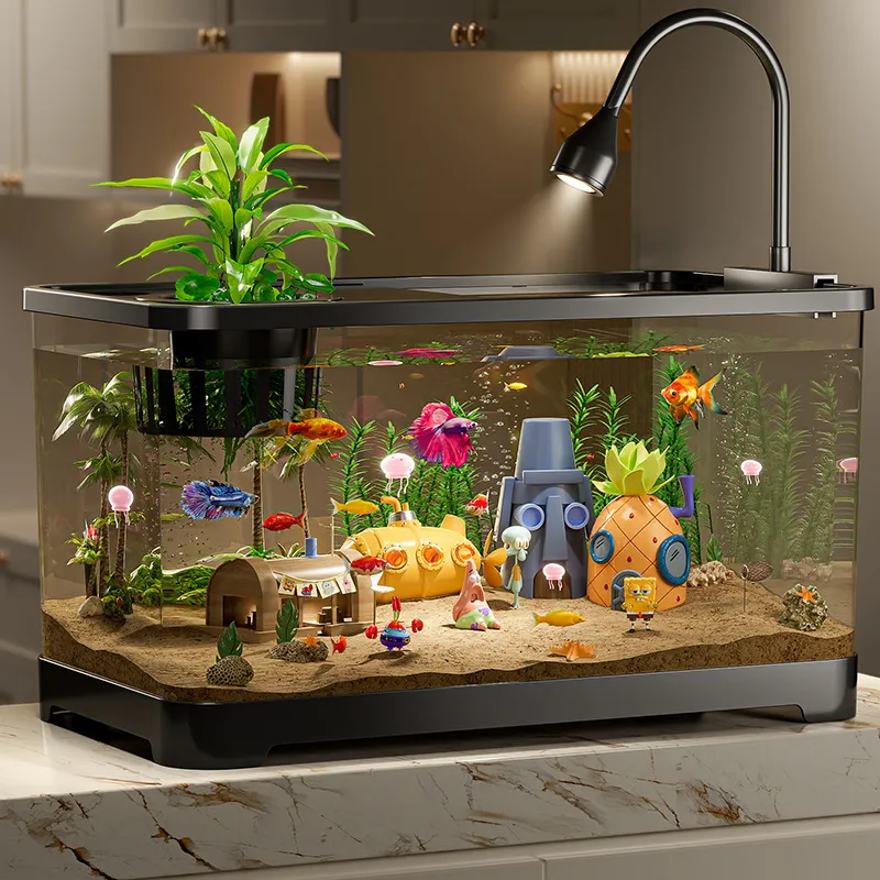 black box clean fish tank Aqueon LED BettaBow SmartClean 2.5 gal Black Fish Aquarium Starter Kit