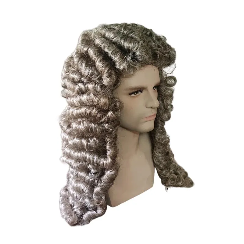 sachin and babi light blue dress Old Lady Wig Costume Set, Gray Hair Granny Wig With Accessories main image 1