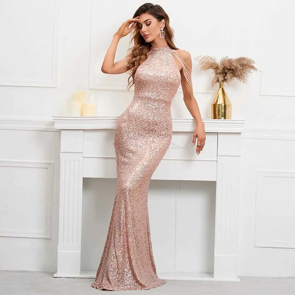 green emerald velvet dress Luxury Beaded Champagne Off-Shoulder Evening Dress SS676, Green / 8 main image 1