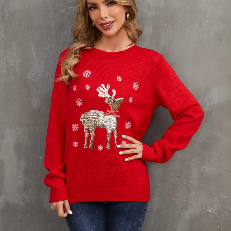Red Amazon Christmas Sweatshirt Women's Tacky Christmas