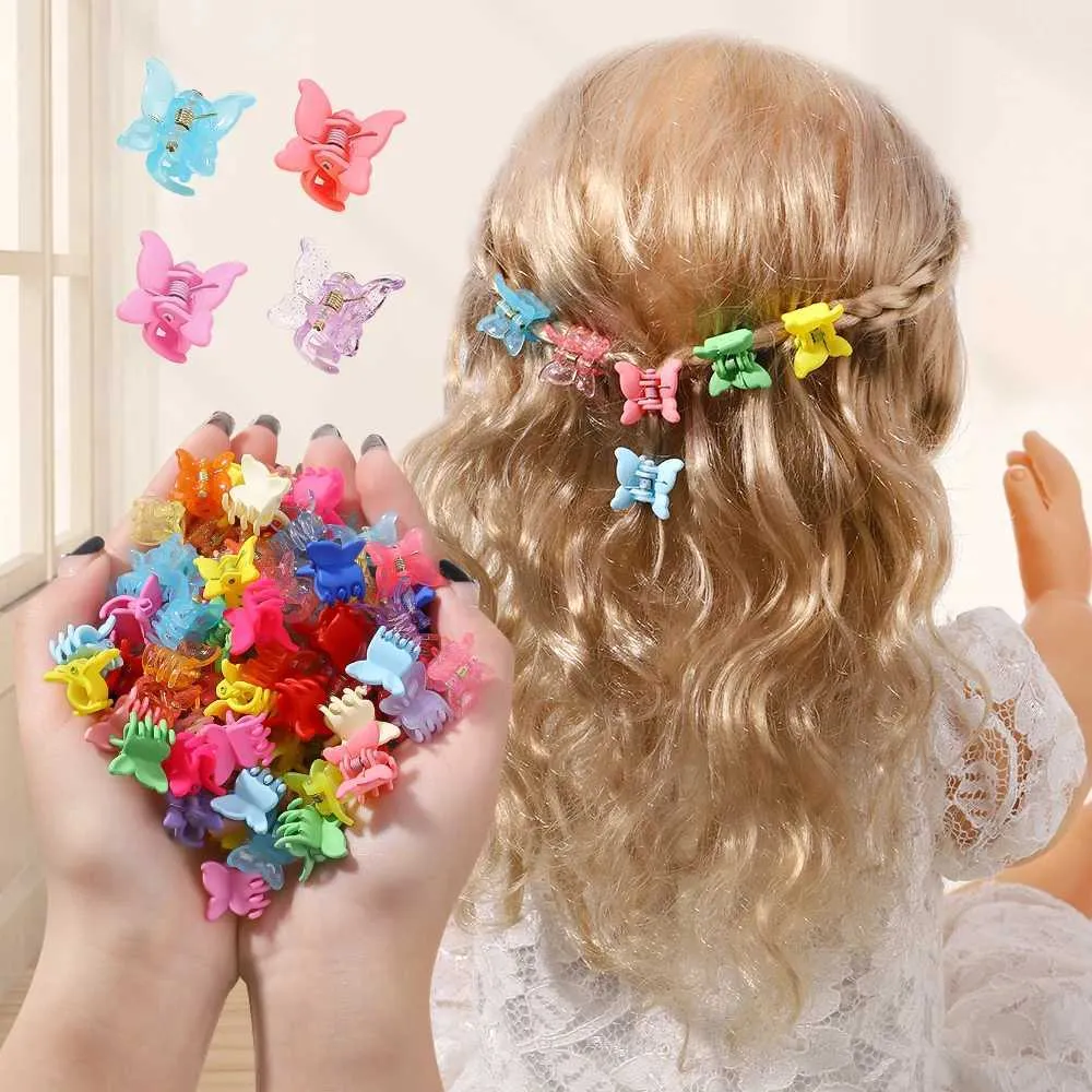 Y2k Butterfly Clips Colorful Hair Clips Hairstyles Colorful Mini