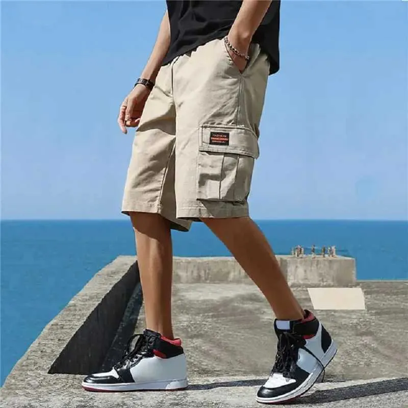 Mens Knee Length Shorts: Classic Cotton Cargo Shorts For