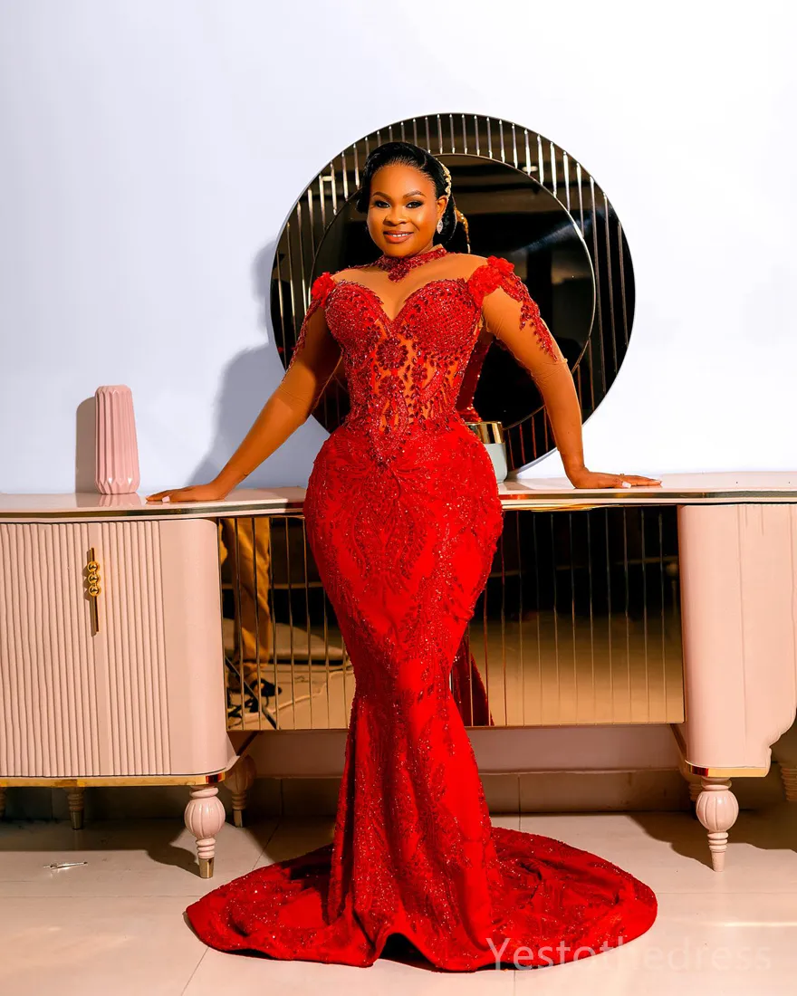 Talla Grande Vestido Rojo Plus Size 2024 Plus Size Red Prom