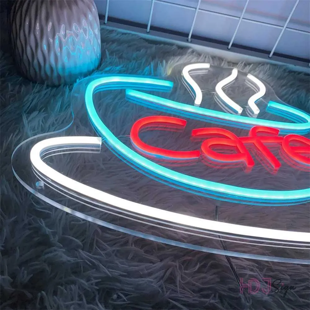 Coffee Neon LED Sign USB Powered Cafe, Pantry, Coffee Shop & Bar Decor ...