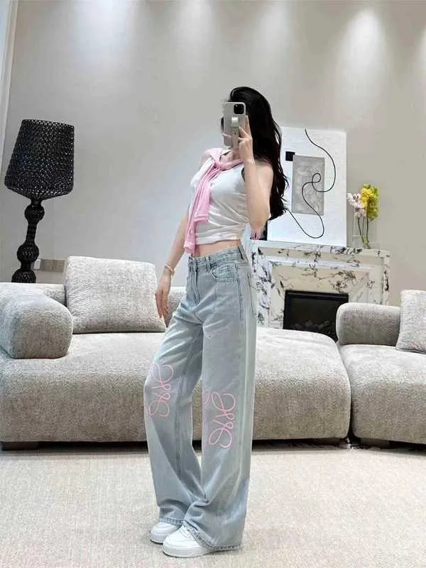 Designer Gaoding Mother Wide Leg Jeans Classic Gradient Contrast, GPMC ...