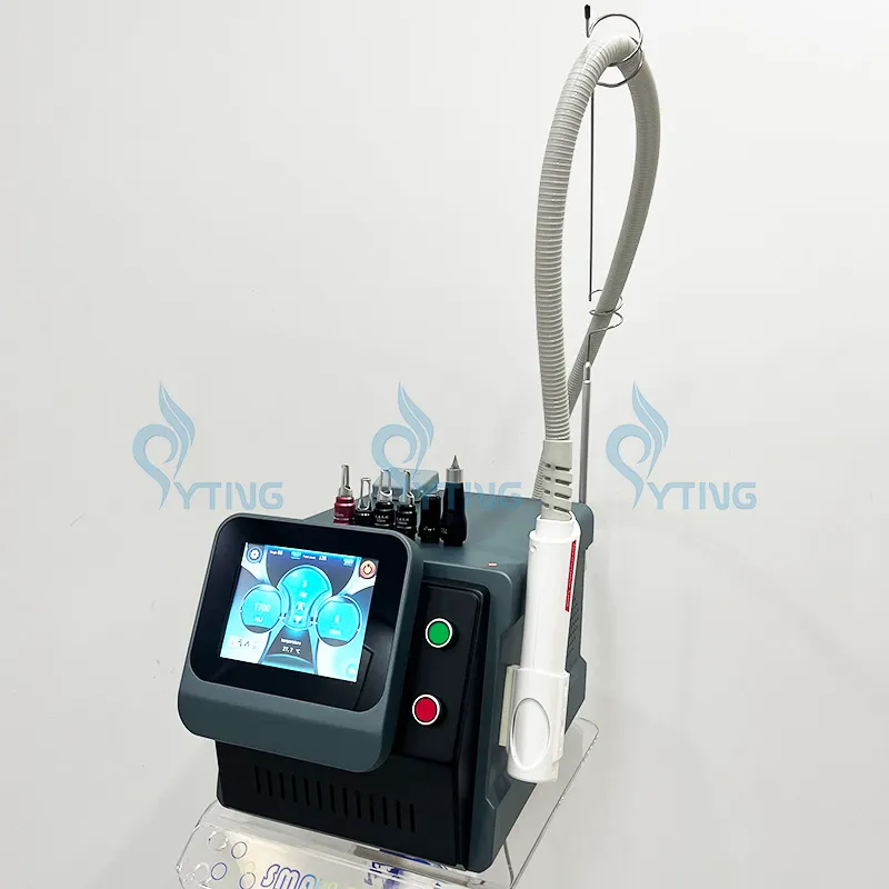 Picosecond Q Switched Nd Yag Laser Machine with 6 Tips Noninvasive Tattoo Removal Pigmentation Freckle Treatment