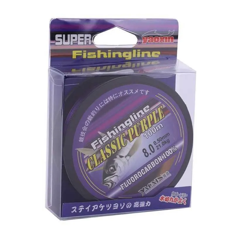 YQ240201 Monofilament Line Strong Nylon Tackle For Fishing, Multifilament  With Fluorocarbon, Purple Color. From Zvluac, $8.77