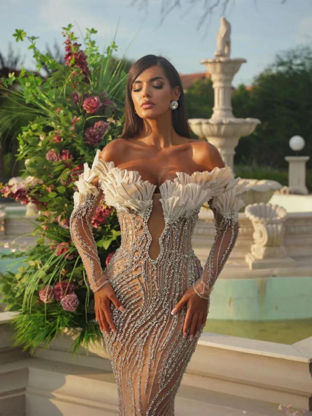 black and nude wedding dress Martin Thornburg: MT9108 main image 1