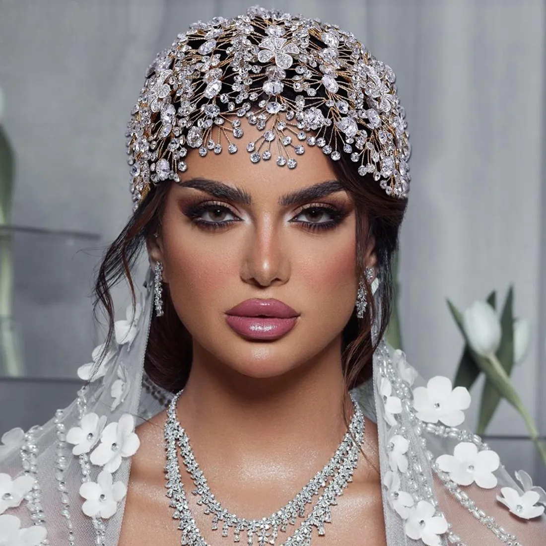 Bridal Headwear Black Women Ballroom Crown Baroque Crystal Tiaras And Crowns Amazon.com: Crystal Wedding Crowns, Baroque Queen Crowns  main image 4