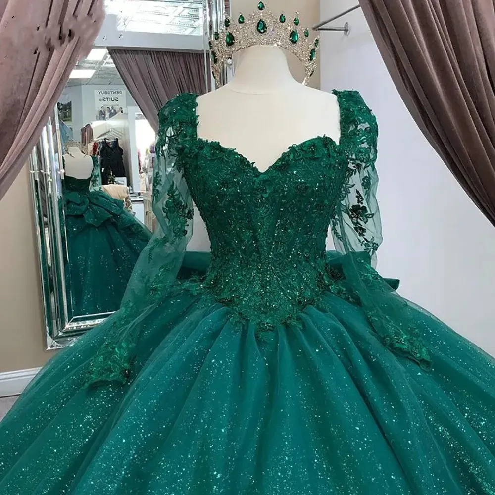 green emerald velvet dress Elegant Elena Maxi Dress in Emerald main image 0