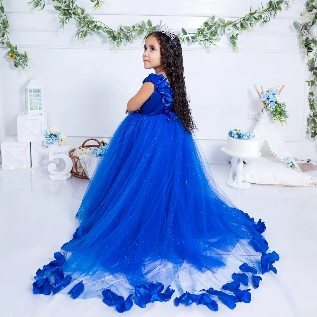 blue toddler dress for wedding Amazon.com: Mrprettys Navy Blue Lace Satin Flower Girl Dress Girls Wedding Party Dress (1T): Clothing, Shoes & Jewelry
