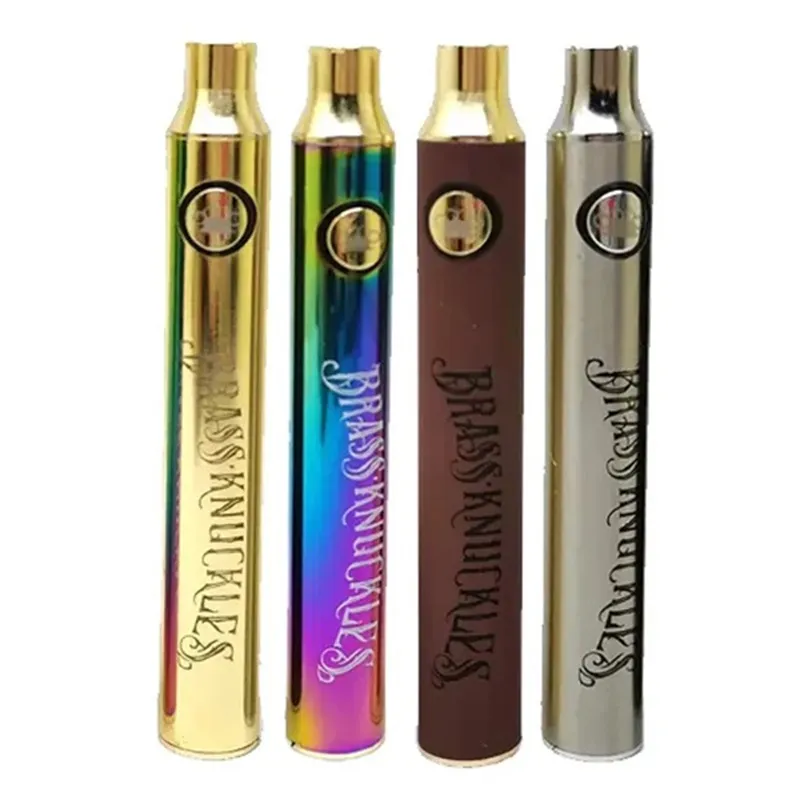 Brass Knuckles 900mAh Carts Battery Button BK Adjustable Voltage VV Batteries For 510 Cartridge