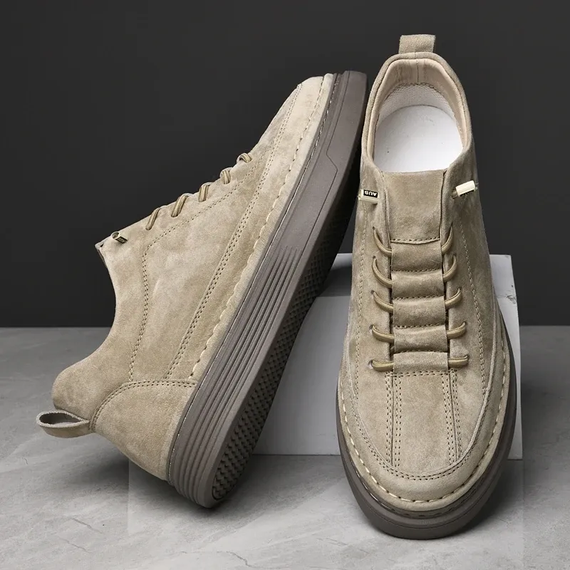 Lente nieuwe mode verhoogde lift schoenhoogte verhoogt binnenzool 6 cm mannen sneakers sport schoenen