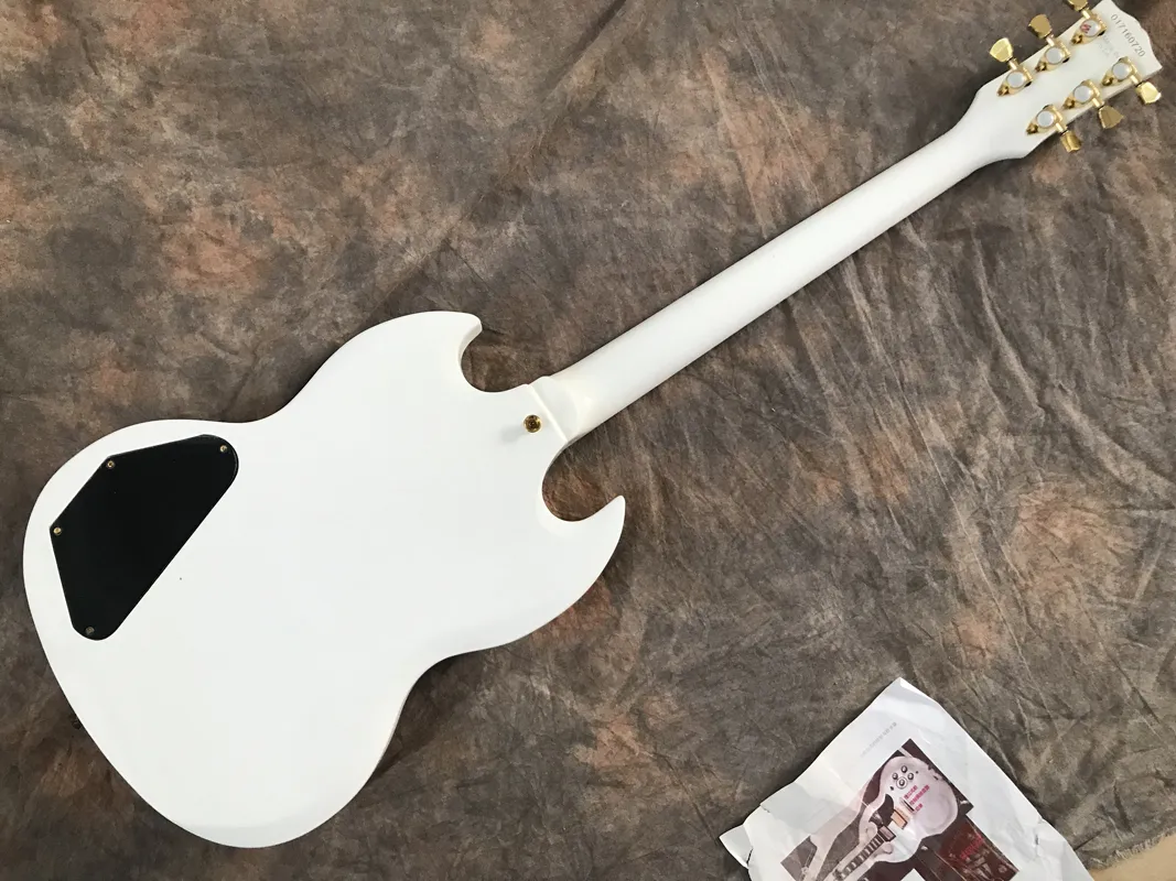 DHgate.com:White SG Electric Guitar with Gold Hardware, ABR DHgate.com:White SG Electric Guitar with Gold Hardware, ABR