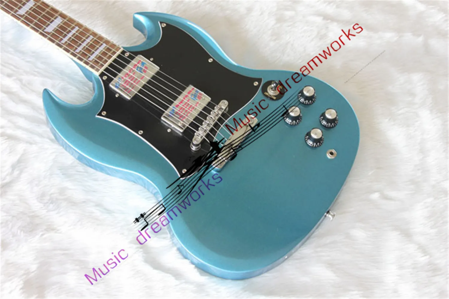 DHgate.com:High-Quality Cream White SG Electric Guitar with