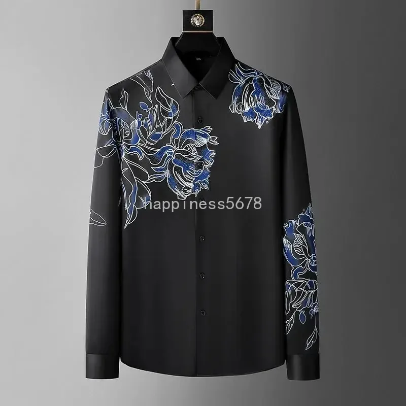 Men's Vintage Rhinestone Flower Shirt - Stylish Streetwear, Casual Business Dress Shirt, Social Party Tuxedo, Unique Men's Clothing from Dhgate Men's Casual Shirts - price 40.61 Men's Vintage Rhinestone Flower Shirt - Stylish Streetwear, Casual Business Dress Shirt, Social Party Tuxedo, Unique Men's Clothing from Dhgate Men's Casual Shirts - price 40.61