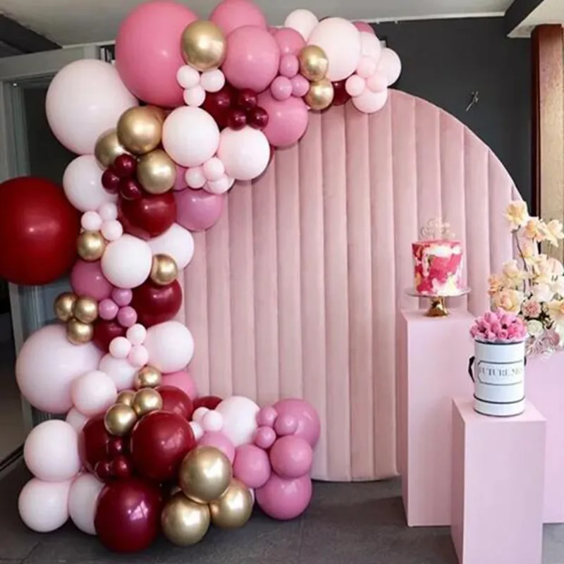Wedding Backdrop Stand: 7ft Round Metal Frame With Removable Velvet ...