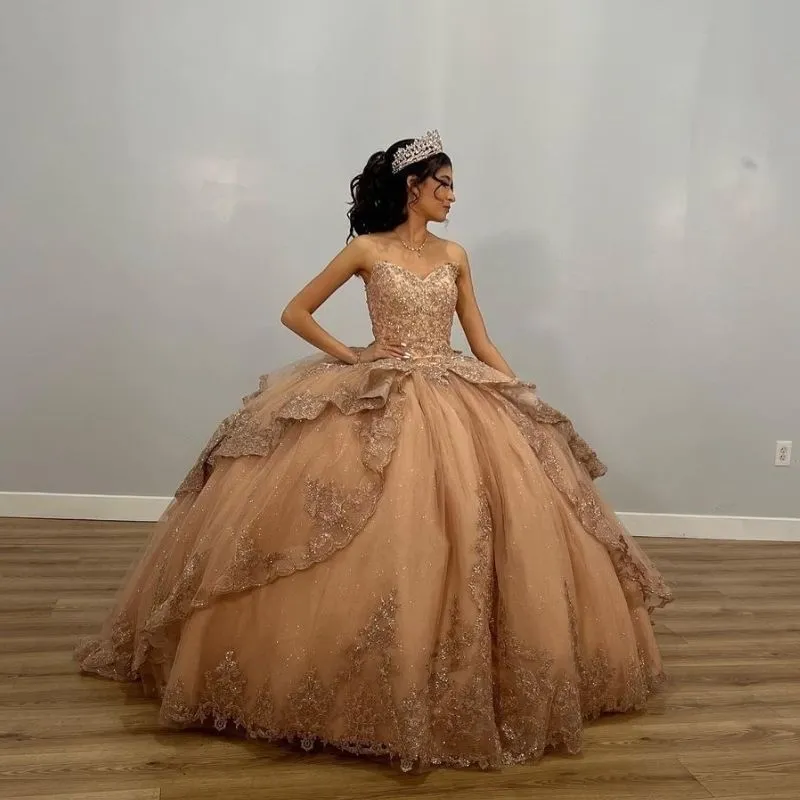 Blush Pink Quinceanera Ball Gown With Sweetheart... From Haiyan4419, $428.94 | DHgate.Com Blush Pink Quinceanera Ball Gown With Sweetheart... From Haiyan4419, $428.94 | DHgate.Com